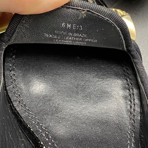 Tory Burch Asher Patent Studded Rockstud Pump Black Women's Size 6 - Picture 10 of 12